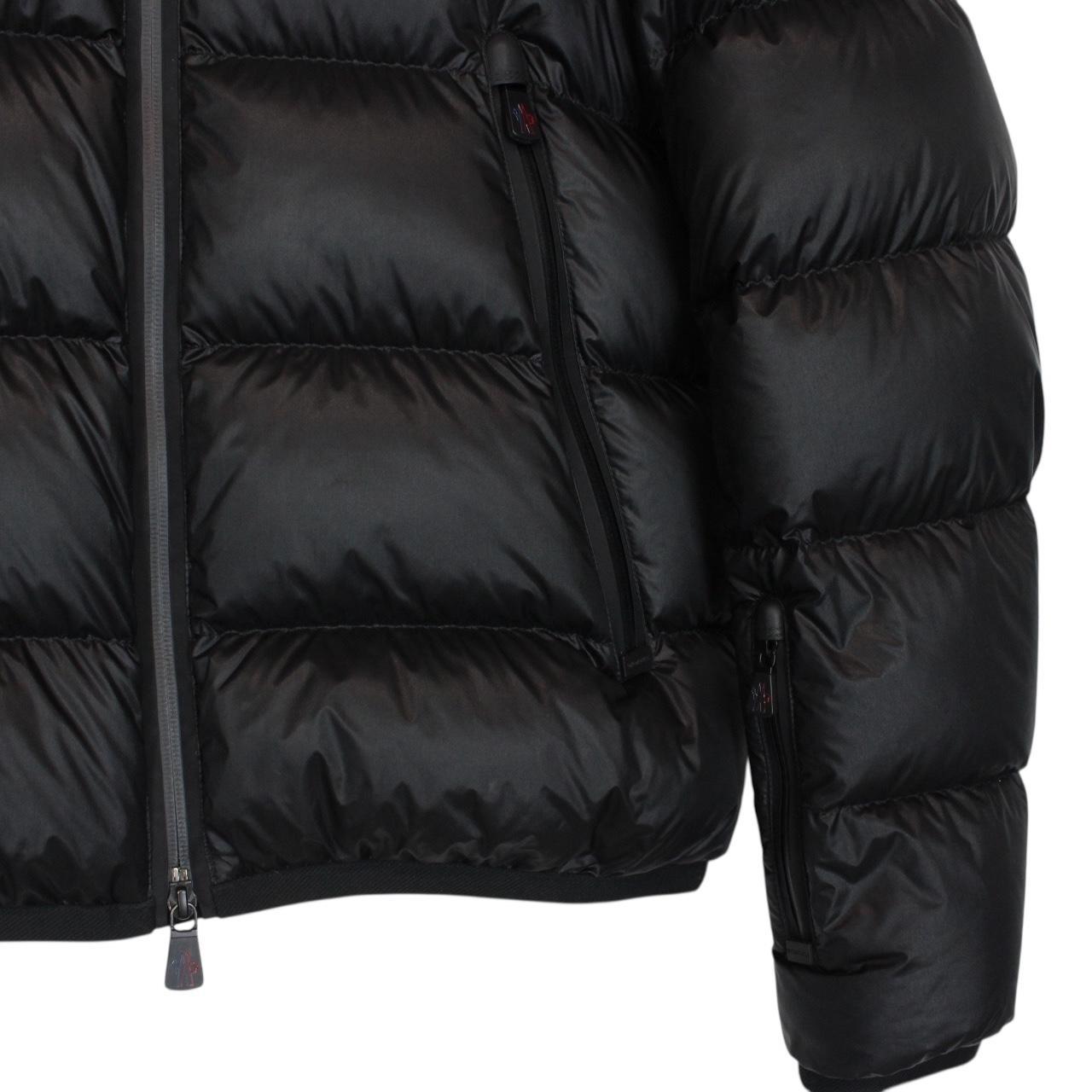 Moncler Grenoble Hintertux Black Full Zip Down Hooded Jacket