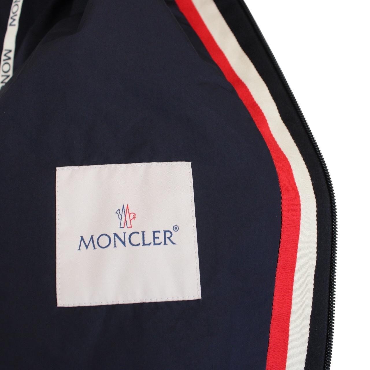 Moncler Carles Navy Blue Full Zip Hooded Jacket