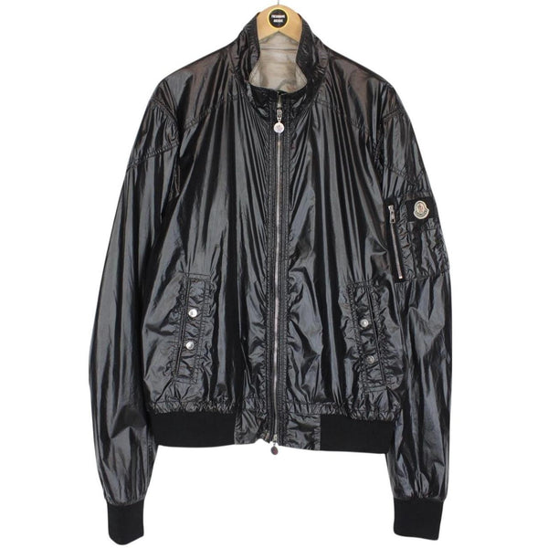 Vintage Moncler Black Full Zip Nylon Jacket