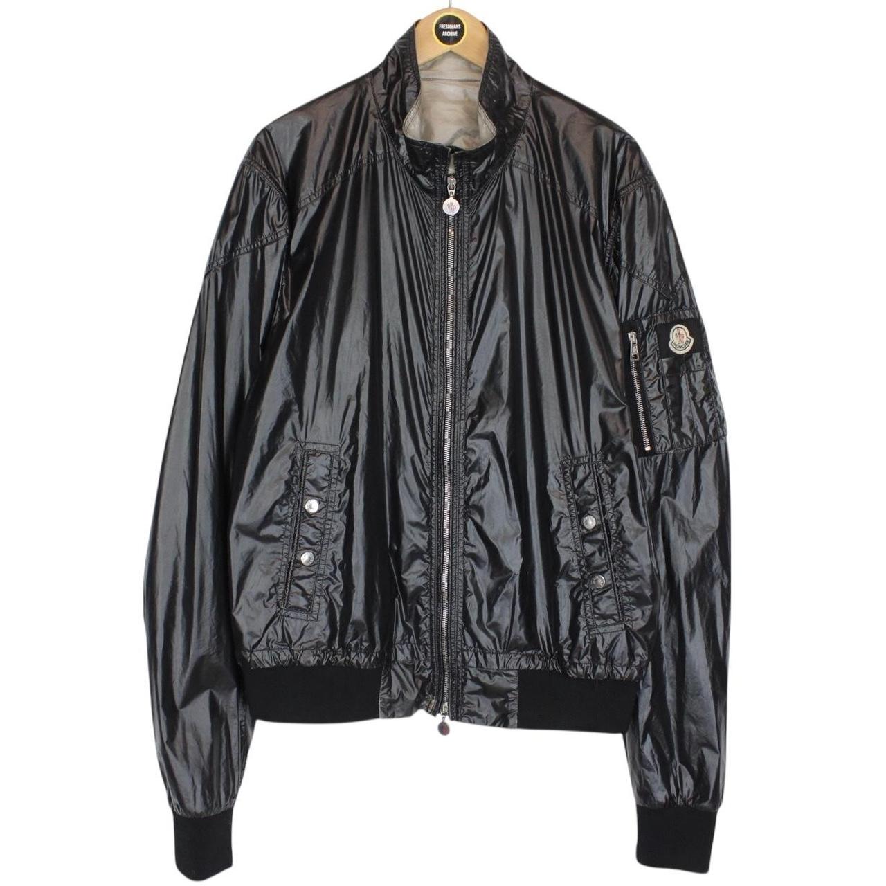 Vintage Moncler Black Full Zip Nylon Jacket