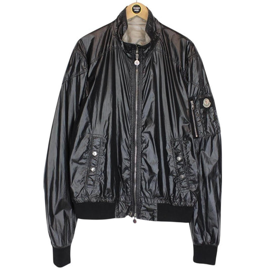 Vintage Moncler Black Full Zip Nylon Jacket