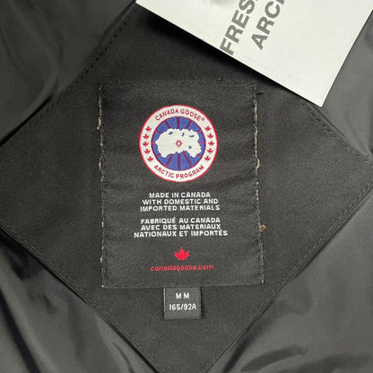 Canada Goose Black Chelsea Parka Heritage Down Jacket with Fur Trim