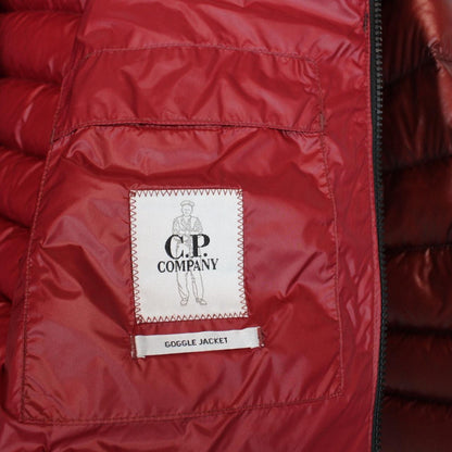 CP Company Kethcup Red DD Shell Nylon Goggle Down Jacket