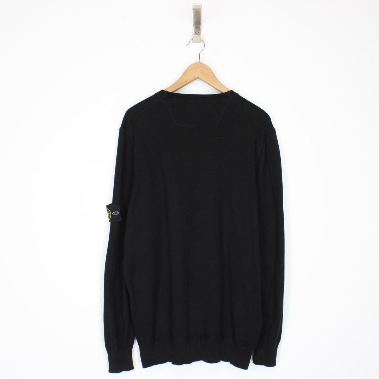 Stone Island SS 2018 Black Cotton Knit Sweatshirt Jumper