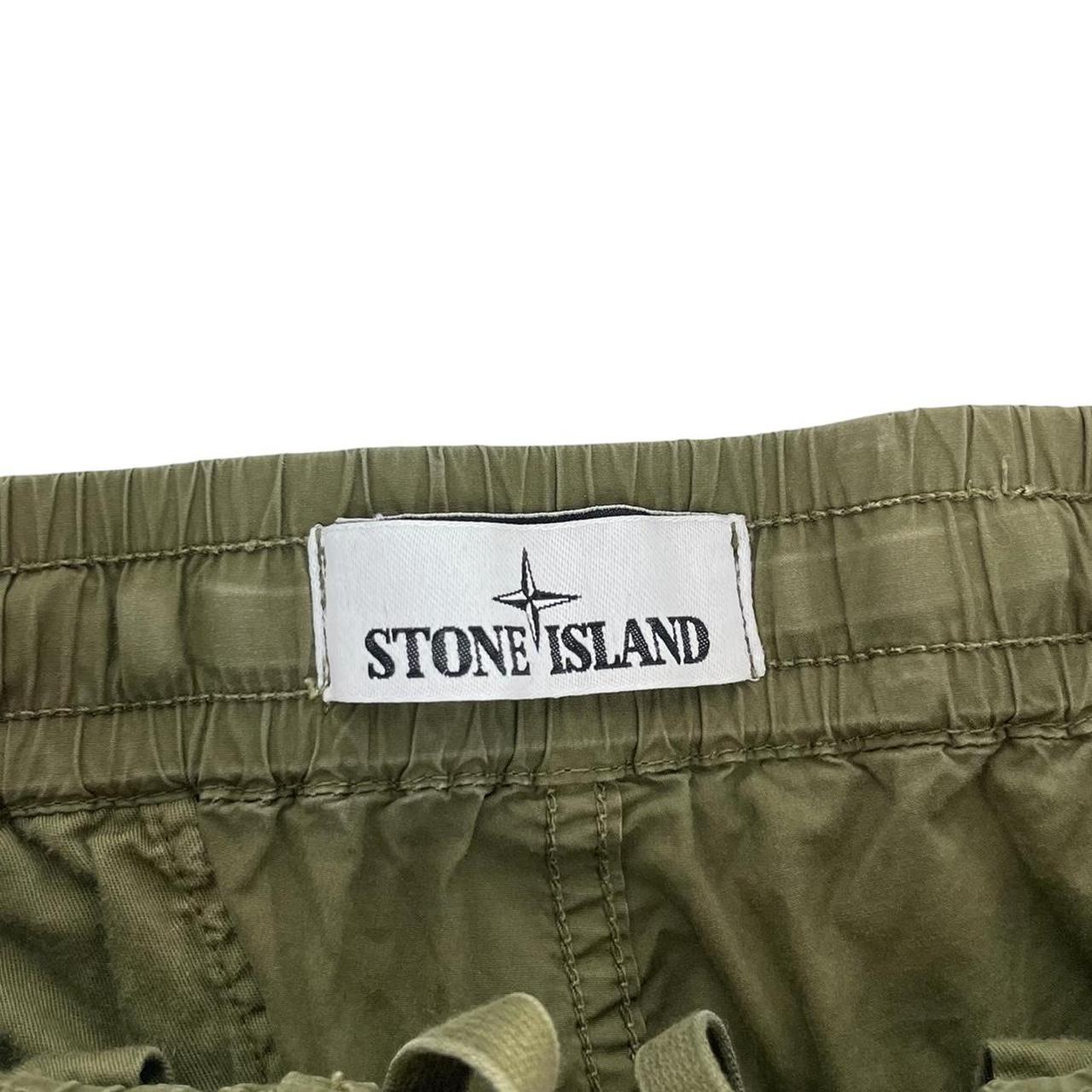 Stone Island SS 2021Khaki Green RE-T Fit Cargo Trousers