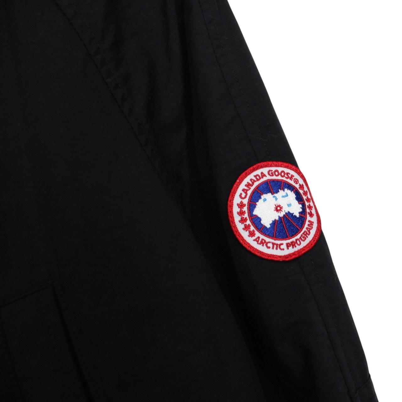 Canada Goose Black Faber Full Zip Nylon Bomber Jacket