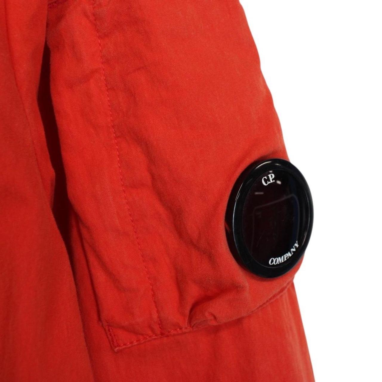CP Company Red 50 Fili Full Zip Hooded Lens Jacket