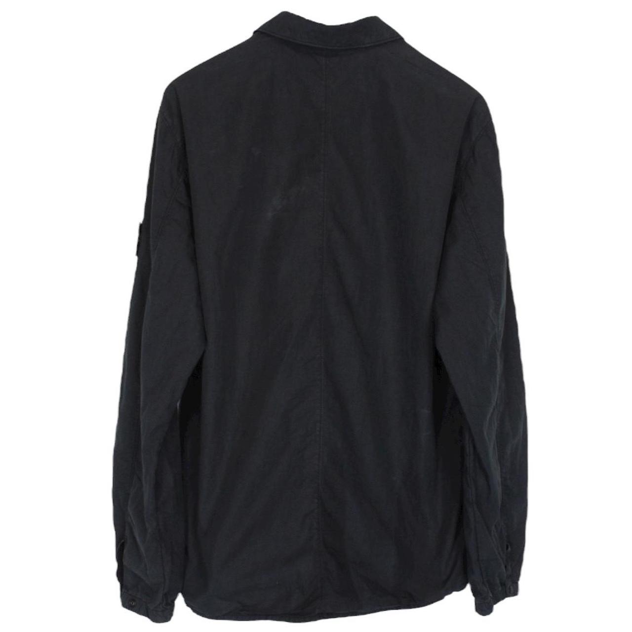 Stone Island SS 2019 Black Full Zip Cotton Overshirt Jacket