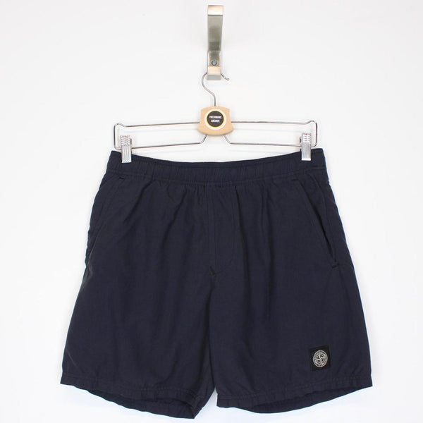 Stone Island SS 2018 Navy Blue Cotton Swim Shorts