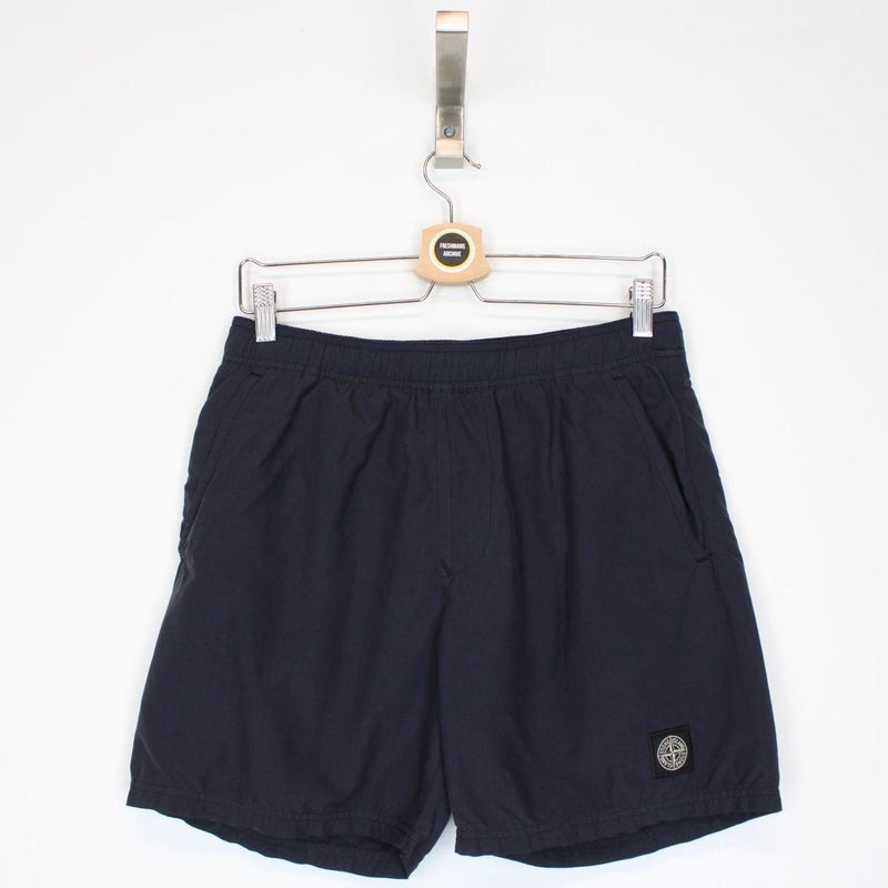 Stone Island SS 2018 Navy Blue Cotton Swim Shorts