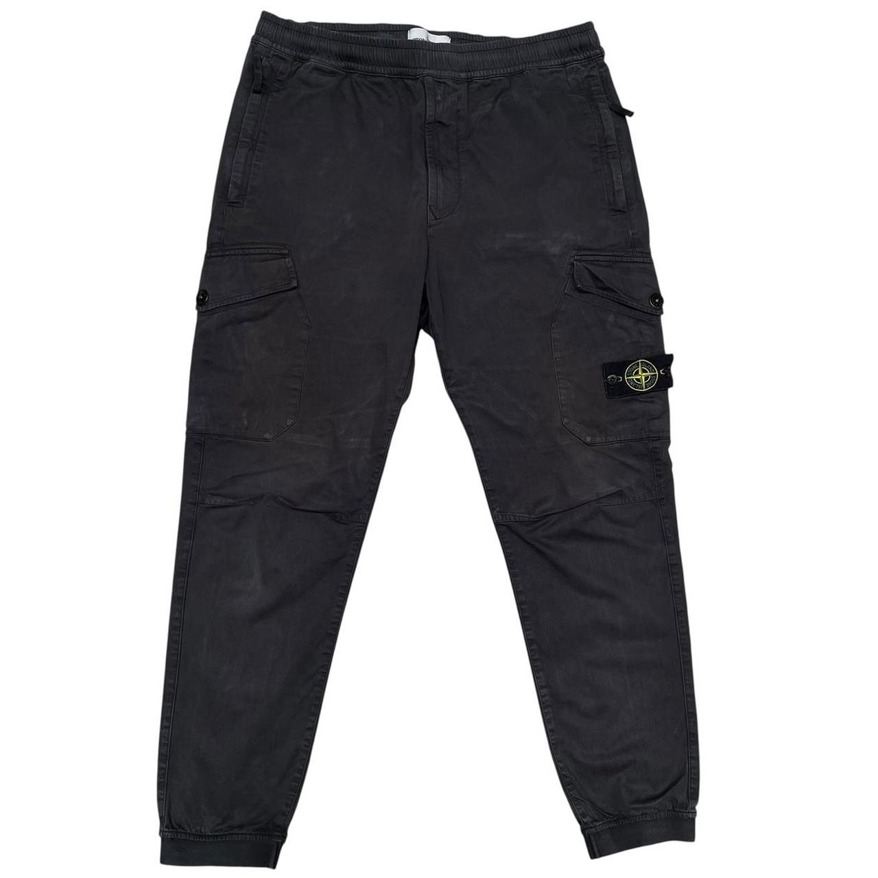 Stone Island AW 2020 Black RE-T Fit Cargo Trousers