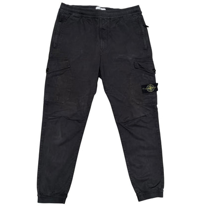 Stone Island AW 2020 Black RE-T Fit Cargo Trousers