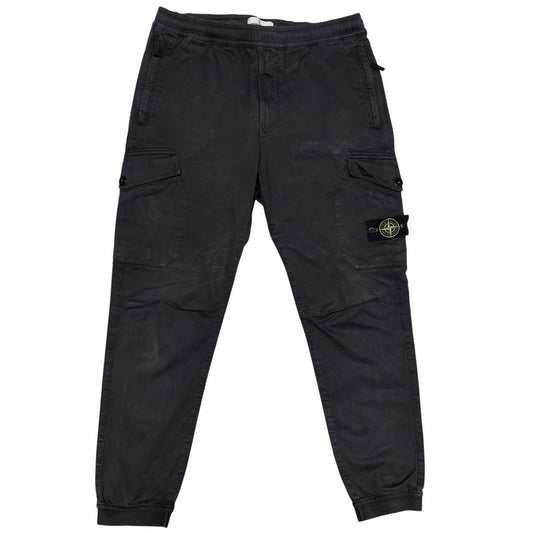 Stone Island AW 2020 Black RE-T Fit Cargo Trousers