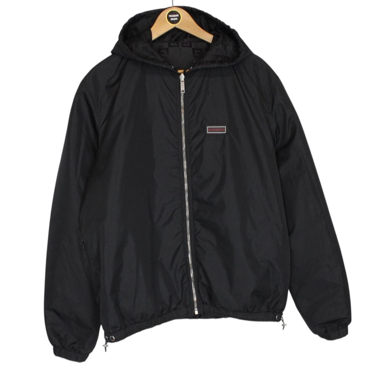Givenchy Paris Black Reversible 4G Emblem Nylon Windbreaker Jacket