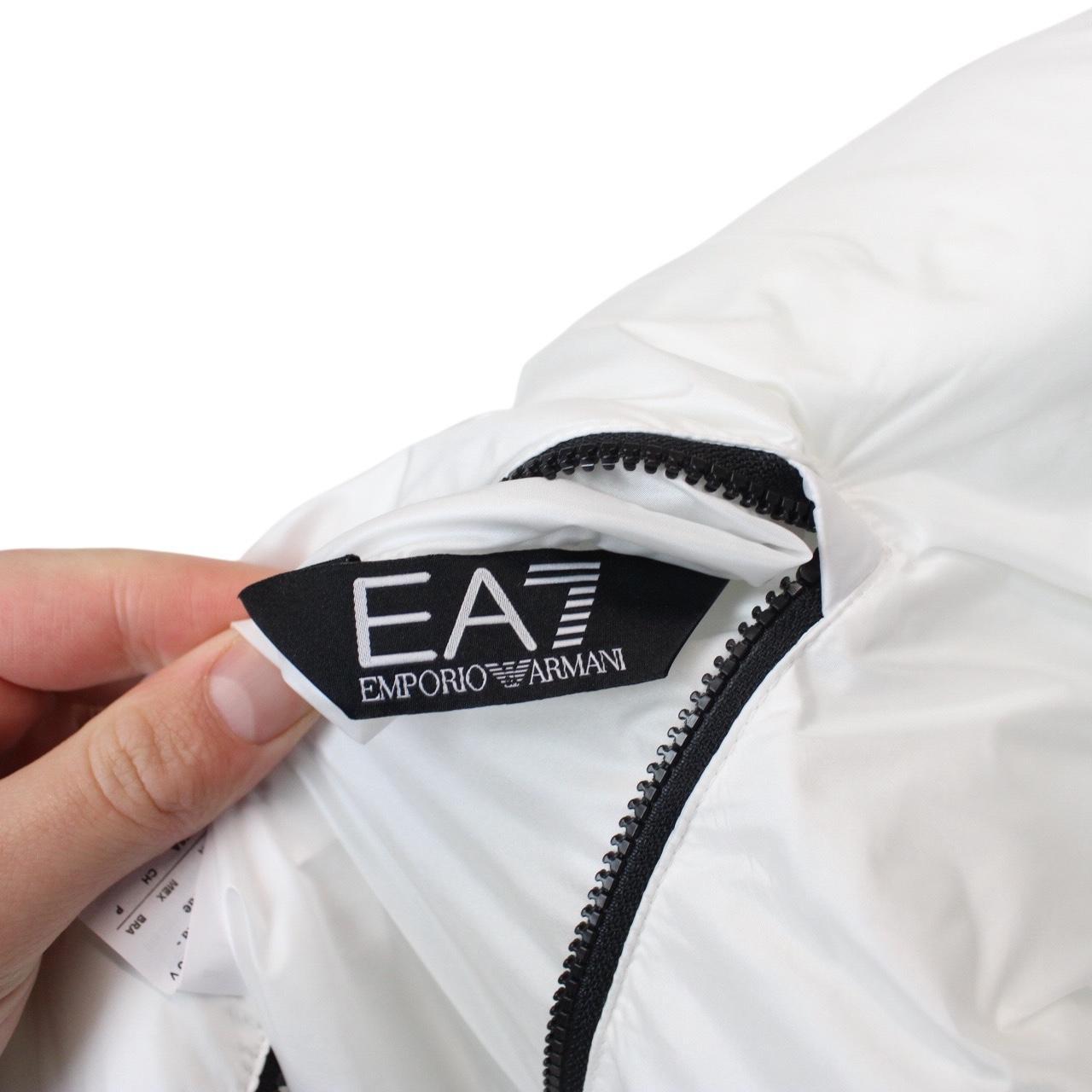 Emporio Armani White Reversible Hooded Down Gilet / Bodywarmer