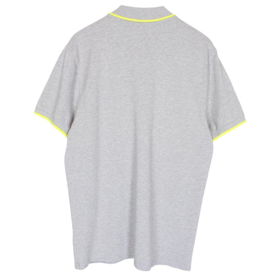 Kenzo Paris Grey Tiger Short Sleeve Cotton Polo Shirt