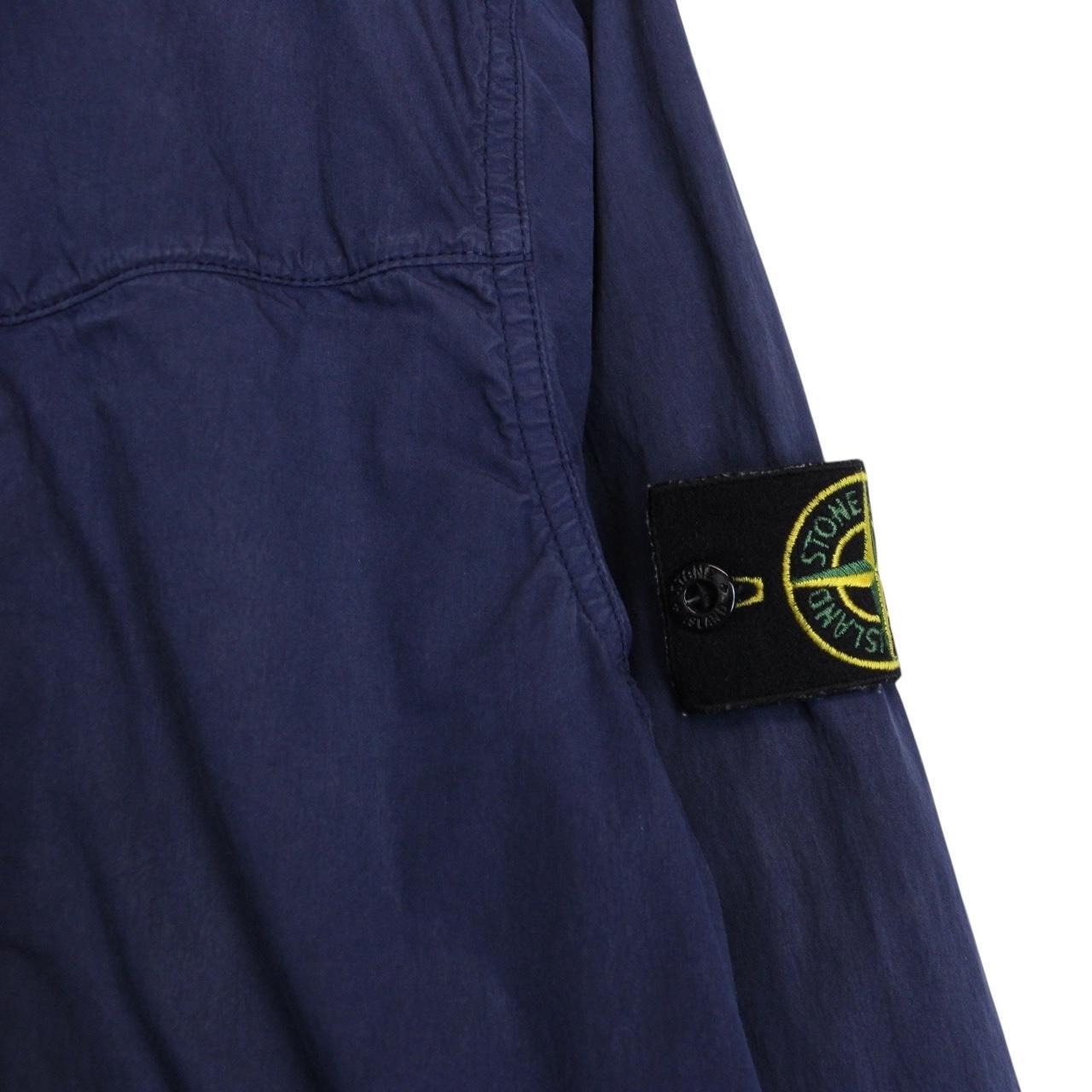 Stone Island SS 2012 Navy Blue Hydrophobic Cotton Overshirt Jacket
