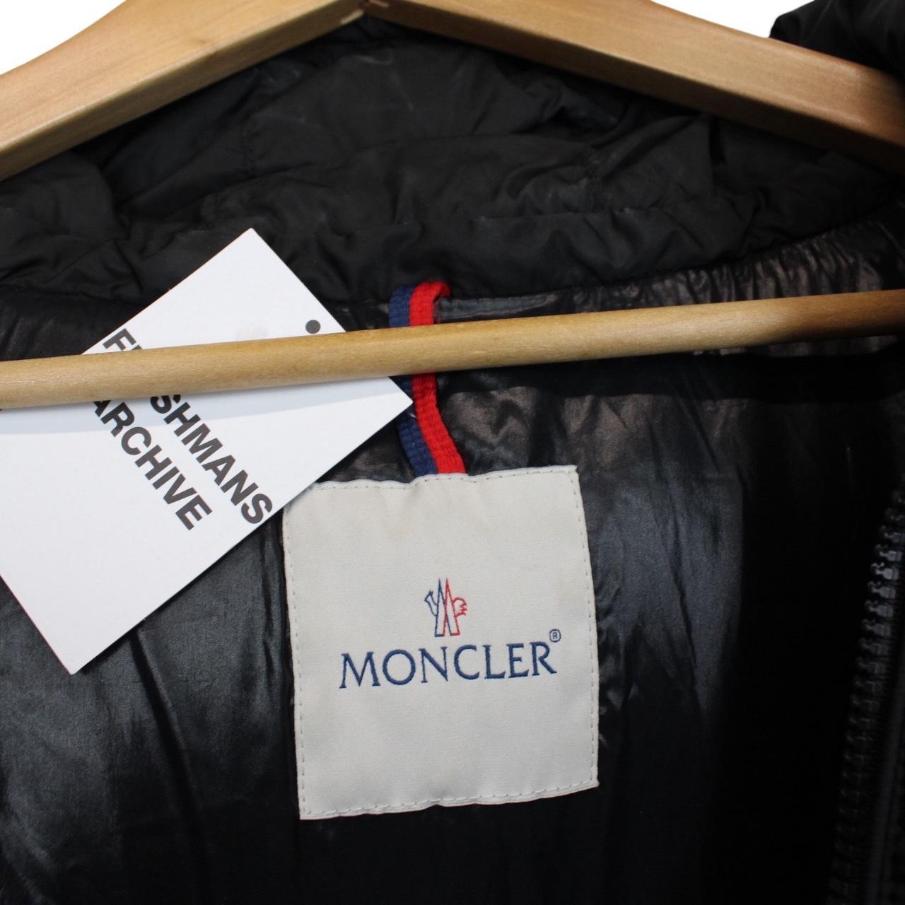 Moncler Amaryllis Black Full Zip Hooded Down Jacket