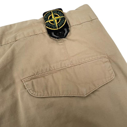 Vintage Stone Island SS 2008 Beige Straight Leg Fit Cotton Trousers