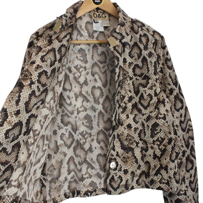 Dolce &amp; Gabbana Multicoloured Snakeskin Nylon Jacket