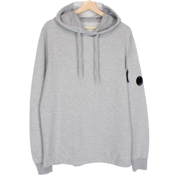 CP Company Grey Lens Cotton Hoodie Jumper