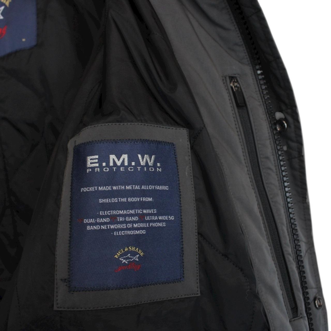 Paul &amp; Shark Grey Full Zip Primaloft Woven Parka Jacket