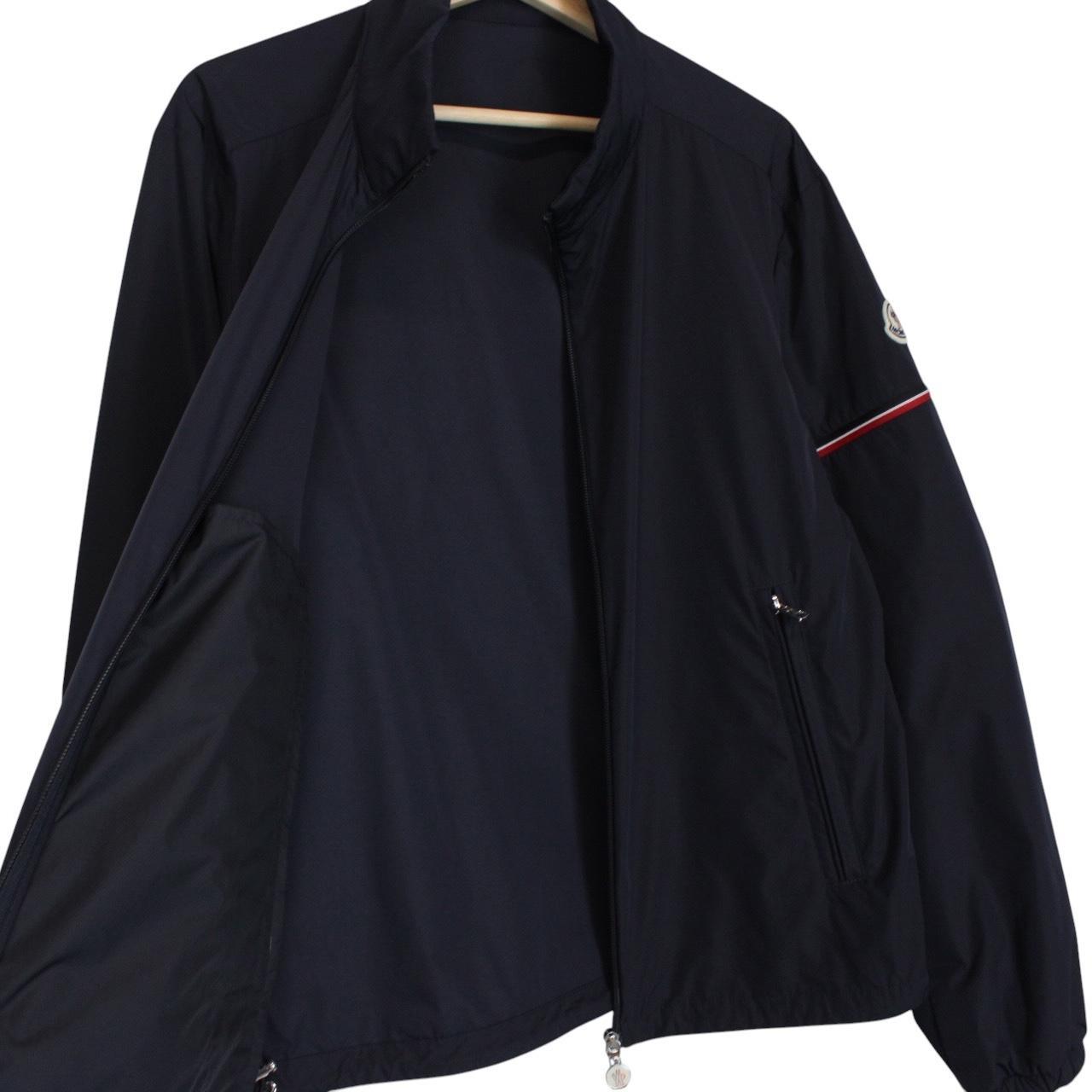 Moncler Ruinette Navy Blue Full Zip Nylon Windbreaker Jacket