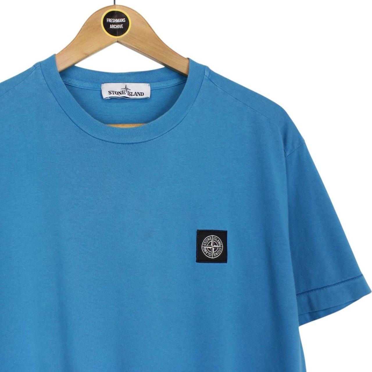Stone Island SS 2018 Blue Short Sleeve Compass T-Shirt