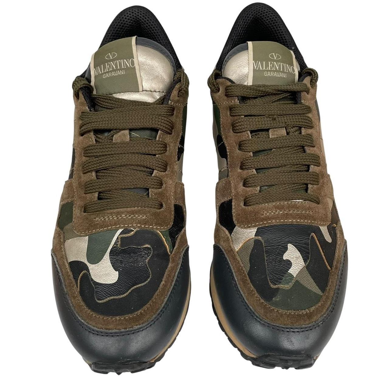 Valentino Garavani Rockrunner Green Camouflage Trainers