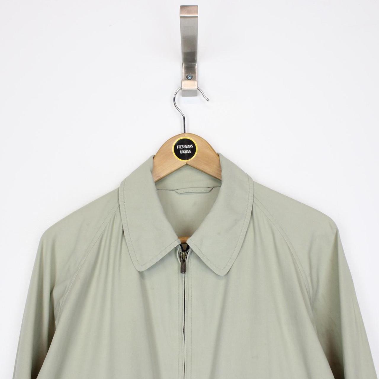Vintage 90s Burberry Beige and Navy Blue Nova Check Harrington Jacket