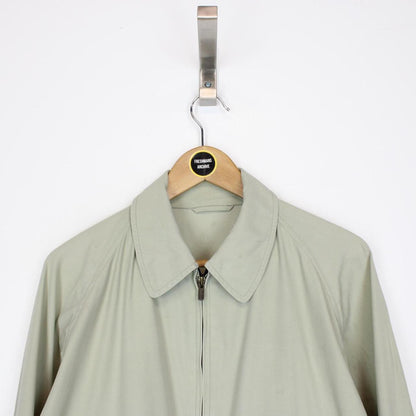 Vintage 90s Burberry Beige and Navy Blue Nova Check Harrington Jacket