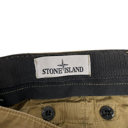 Stone Island SS 2014 Khaki Green Slim Fit Cargo Trousers