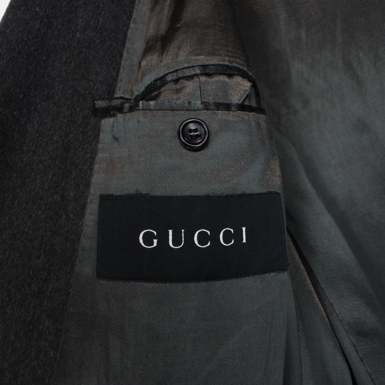 Gucci Dark Grey Wool Overcoat