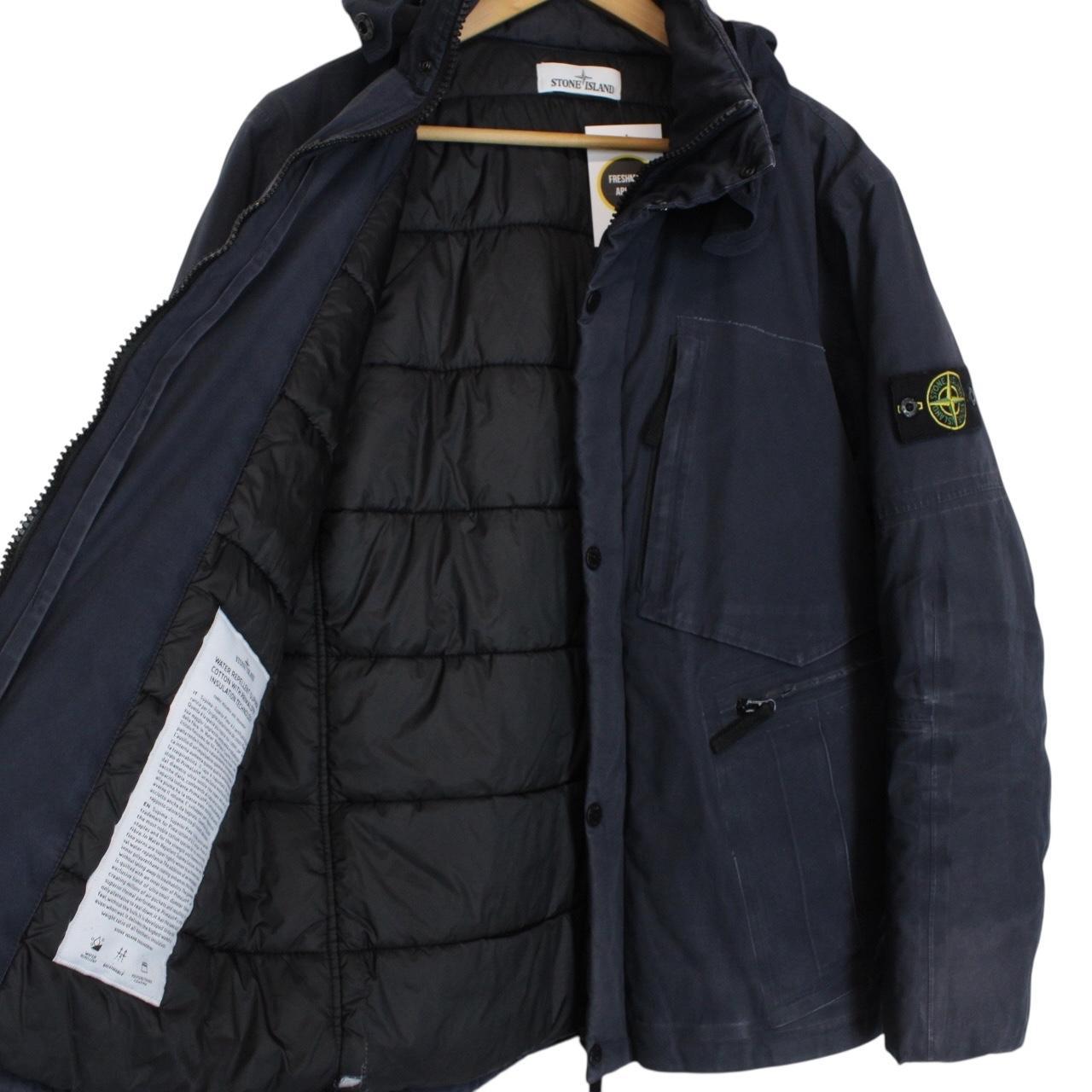 Stone Island AW 2016 Navy Blue Water Repellent Supima Primaloft Jacket