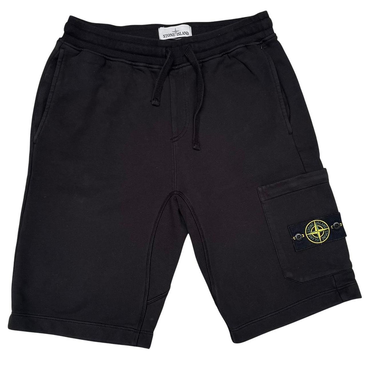 Stone Island SS 2019 Black Cotton Jogger Shorts