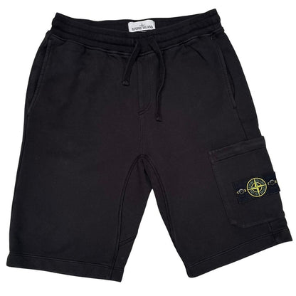 Stone Island SS 2019 Black Cotton Jogger Shorts