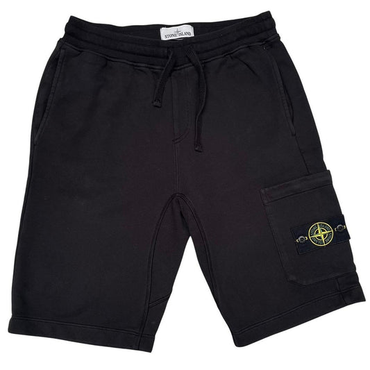 Stone Island SS 2019 Black Cotton Jogger Shorts