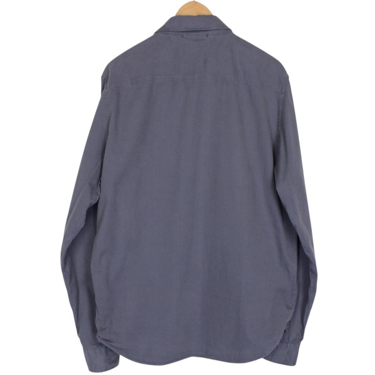 CP Company Grey Full Zip Cotton Lens Overshirt Jacket