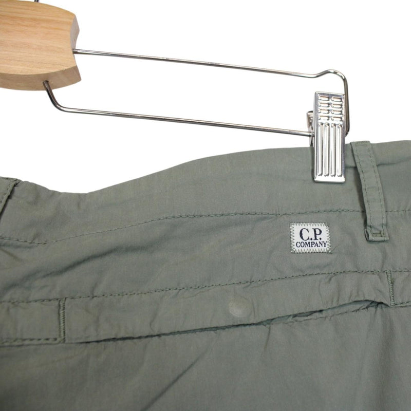 CP Company Green 50 Fili Bermuda Stretch Lens Cargo Shorts