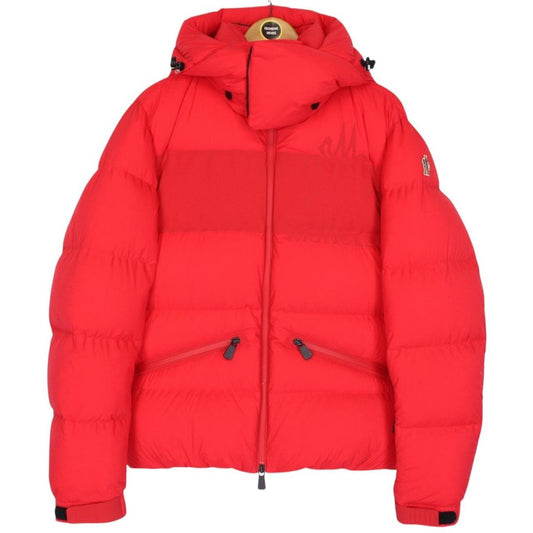 Moncler Grenoble Toss Red Full Zip Hooded Down Puffer Jacket