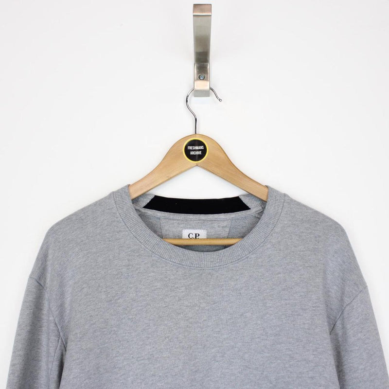 CP Company Grey Goggle Lens Sweatshirt Jumper
