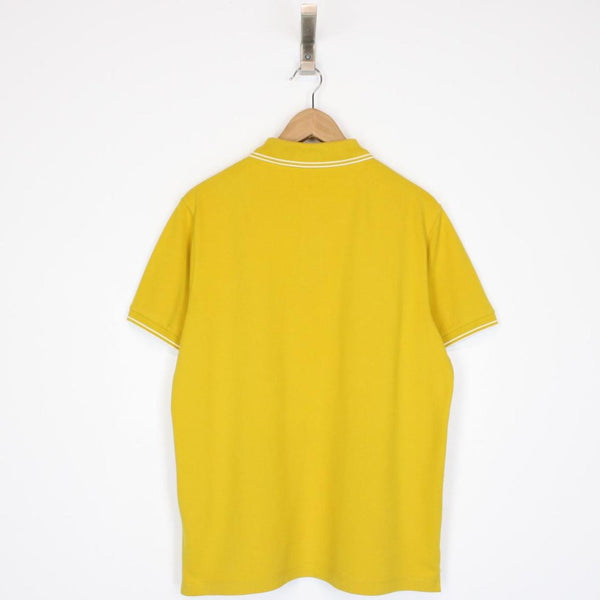 Stone Island AW 2018 Yellow Short Sleeve Compass Polo Shirt