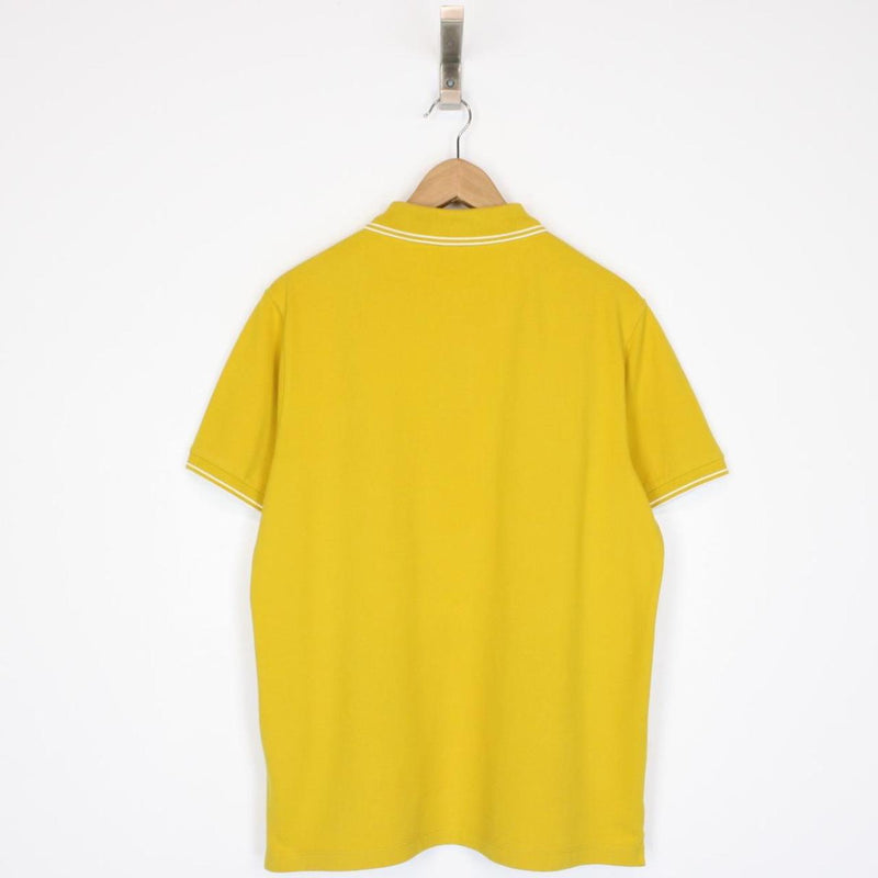 Stone Island AW 2018 Yellow Short Sleeve Compass Polo Shirt