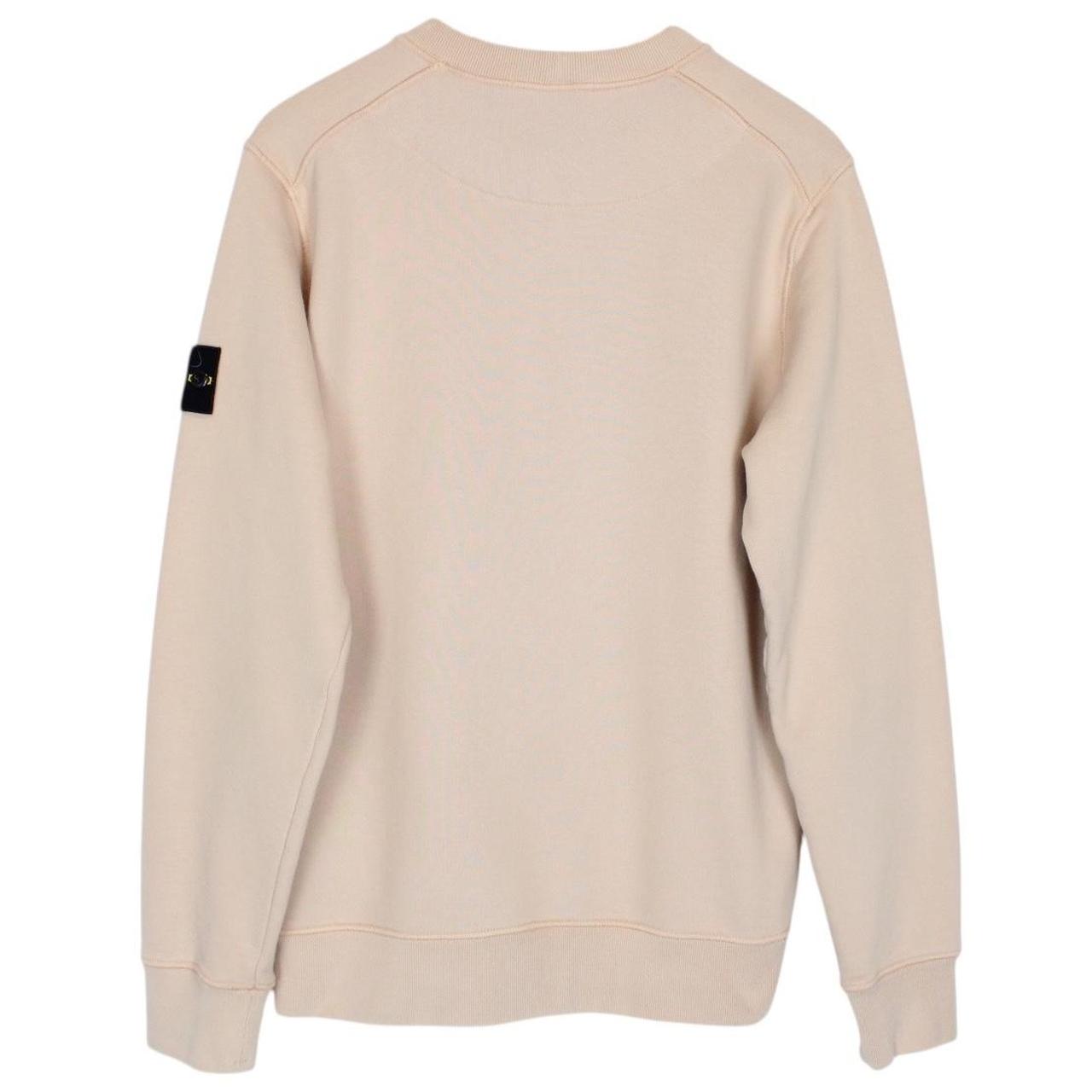 Stone Island AW 2021 Beige Cotton Sweatshirt Jumper