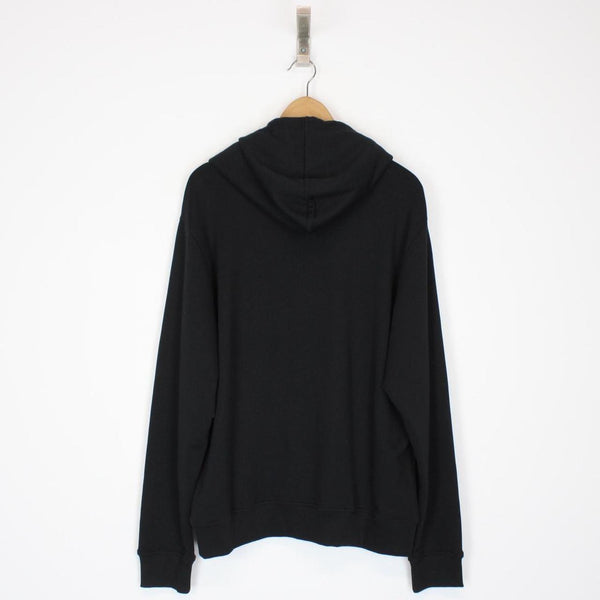 Balmain Paris Black and White Logo Print Pullover Hoodie Jumper