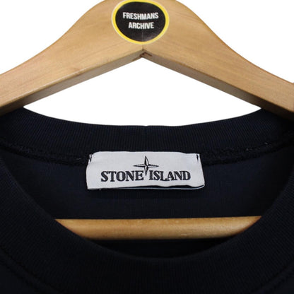 Stone Island SS 2021 Navy Blue Cotton Sweatshirt Jumper