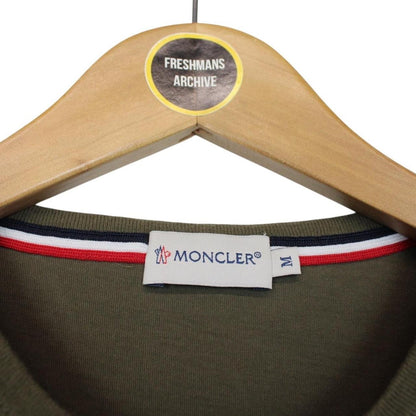 Moncler Maglia Khaki Green Classic Logo Short Sleeve T-Shirt