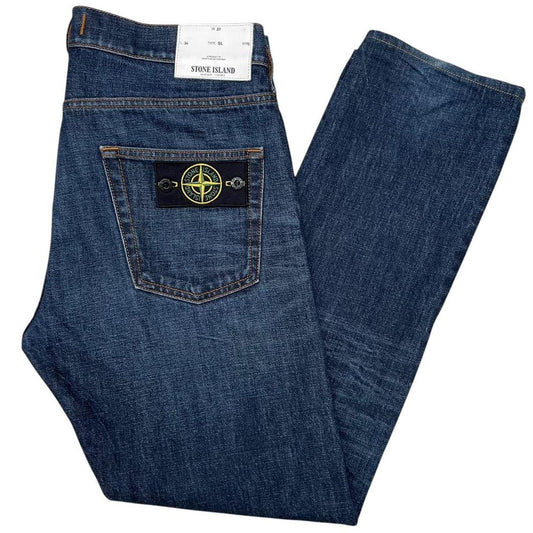 Stone Island AW 2015 Navy Blue Slim Fit Denim Jeans