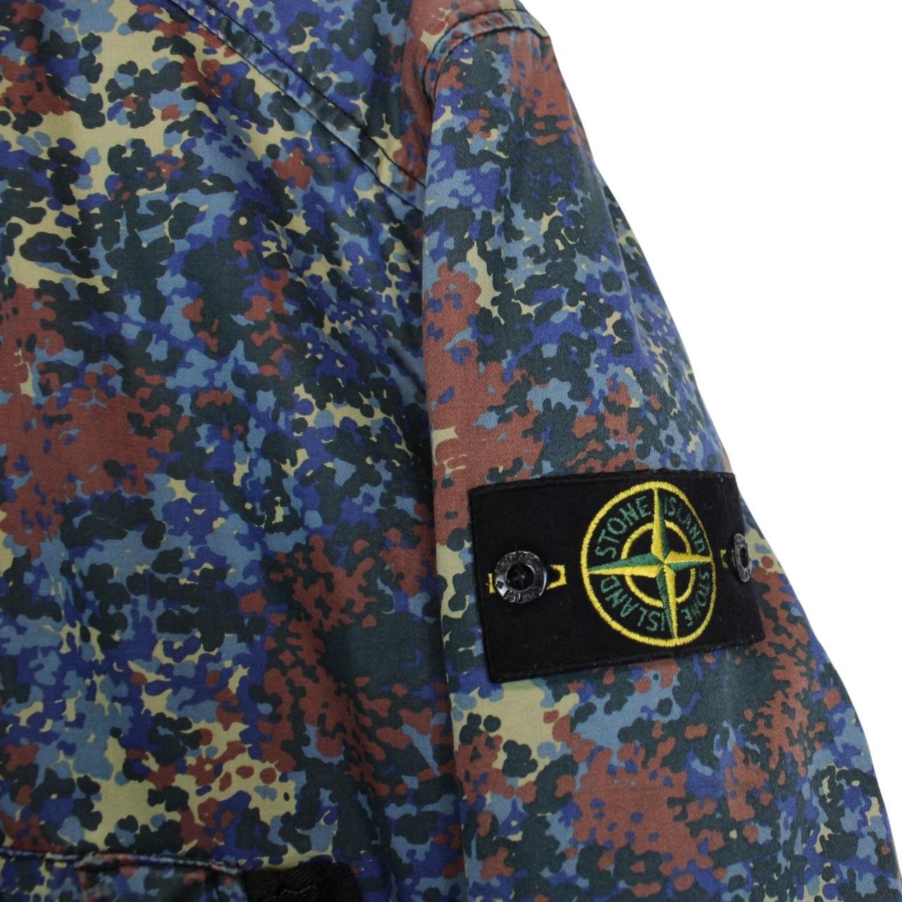 Stone Island AW 2013 Multicoloured Raso Gommato Camo OVD Jacket