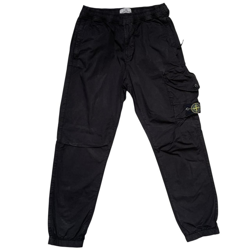 Stone Island AW 2023 Black RE-T Fit Cargo Trousers